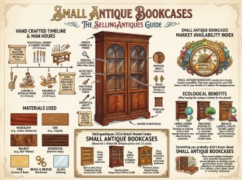 Small Antique Bookcases Guide Infographic