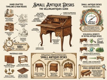 Small Antique Desks Guide Infographic