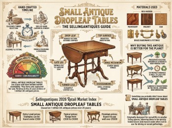 Small Antique Dropleaf Tables Guide Infographic