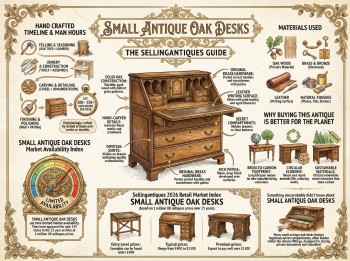 Small Antique Oak Desks Guide Infographic