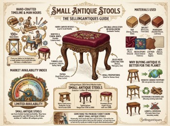 Small Antique Stools Guide Infographic