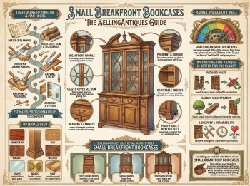 Small Breakfront Bookcases Guide Infographic