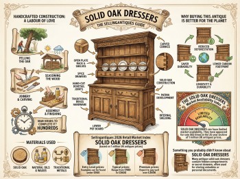 Solid Oak Dressers Guide Infographic
