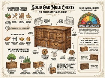 Solid Oak Mule Chests Guide Infographic