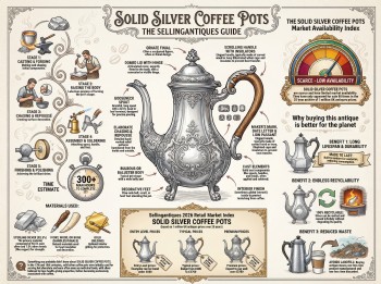 Solid Silver Coffee Pots Guide Infographic
