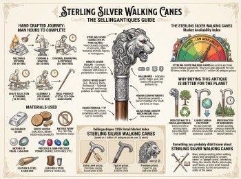 Sterling Silver Walking Canes Guide Infographic