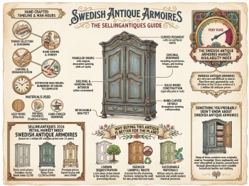 Swedish Antique Armoires Guide Infographic