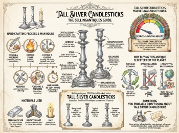 Tall Silver Candlesticks Guide Infographic