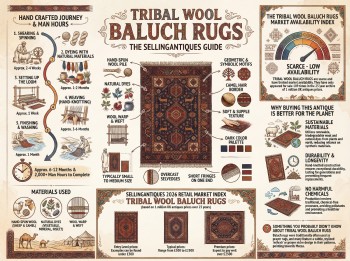 Tribal Wool Baluch Rugs Guide Infographic