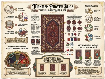 Turkmen Prayer Rugs Guide Infographic