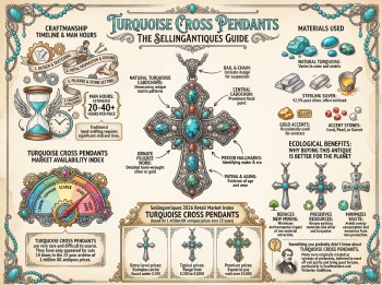 Turquoise Cross Pendants Guide Infographic