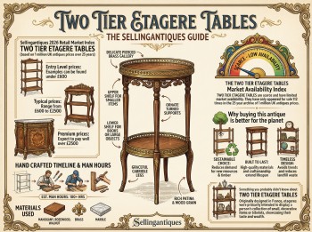 Two Tier Etagere Tables Guide Infographic