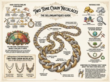 Two Tone Chain Necklaces Guide Infographic