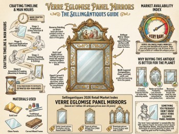 Verre Eglomise Panel Mirrors Guide Infographic