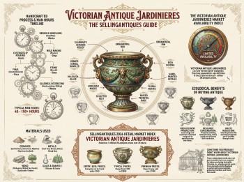 Victorian Antique Jardinieres Guide Infographic