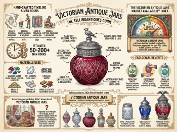 Victorian Antique Jars Guide Infographic