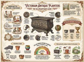 Victorian Antique Planters Guide Infographic