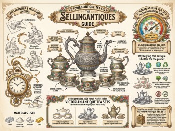Victorian Antique Tea Sets Guide Infographic