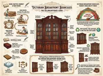 Victorian Breakfront Bookcases Guide Infographic