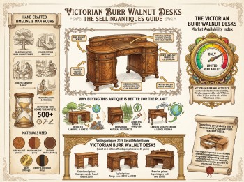 Victorian Burr Walnut Desks Guide Infographic