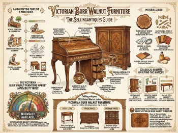 Victorian Burr Walnut Furniture Guide Infographic