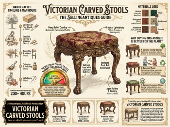 Victorian Carved Stools Guide Infographic