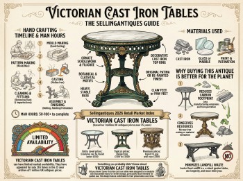 Victorian Cast Iron Tables Guide Infographic
