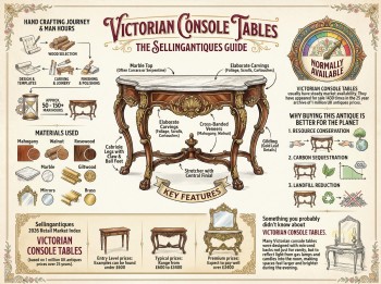 Victorian Console Tables Guide Infographic