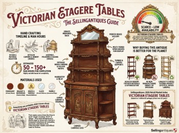 Victorian Etagere Tables Guide Infographic