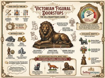 Victorian Figural Doorstops Guide Infographic