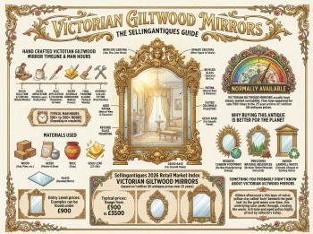 Victorian Giltwood Mirrors Guide Infographic