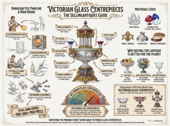 Victorian Glass Centrepieces Guide Infographic