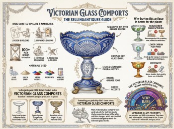 Victorian Glass Comports Guide Infographic