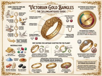 Victorian Gold Bangles Guide Infographic