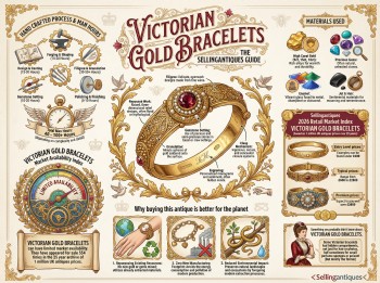 Victorian Gold Bracelets Guide Infographic