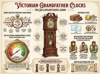 Victorian Grandfather Clocks Guide Infographic