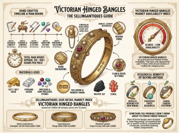 Victorian Hinged Bangles Guide Infographic