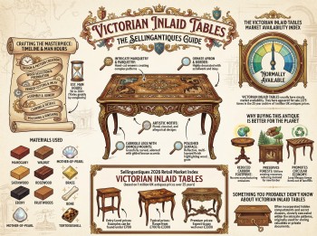 Victorian Inlaid Tables Guide Infographic