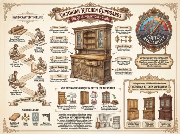 Victorian Kitchen Cupboards Guide Infographic