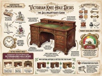 Victorian Knee Hole Desks Guide Infographic