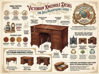 Victorian Kneehole Desks Guide Infographic