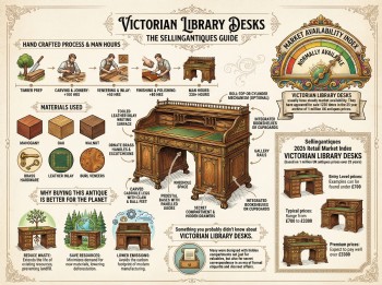 Victorian Library Desks Guide Infographic