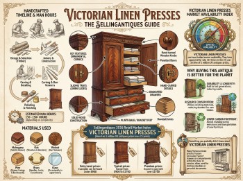 Victorian Linen Presses Guide Infographic