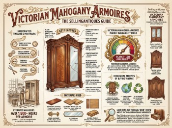 Victorian Mahogany Armoires Guide Infographic