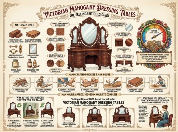 Victorian Mahogany Dressing Tables Guide Infographic