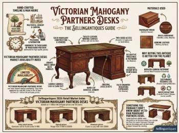 Victorian Mahogany Partners Desks Guide Infographic
