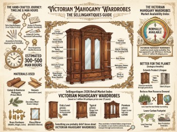 Victorian Mahogany Wardrobes Guide Infographic