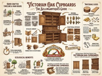 Victorian Oak Cupboards Guide Infographic