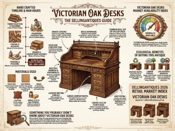 Victorian Oak Desks Guide Infographic