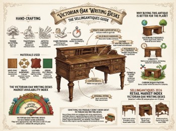 Victorian Oak Writing Desks Guide Infographic